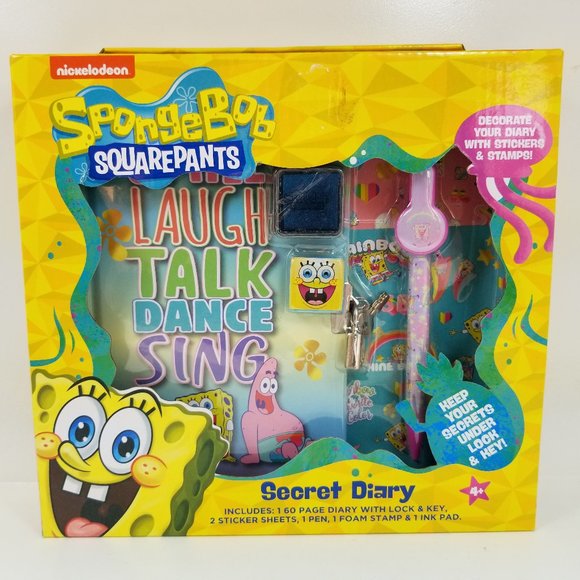 SpongeBob SquarePants Secret Diary Set - New in Box - Picture 1 of 15